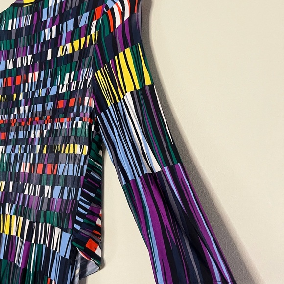 BCBGMaxazria Adele Wrap Multicolor Dress - Picture 16 of 16